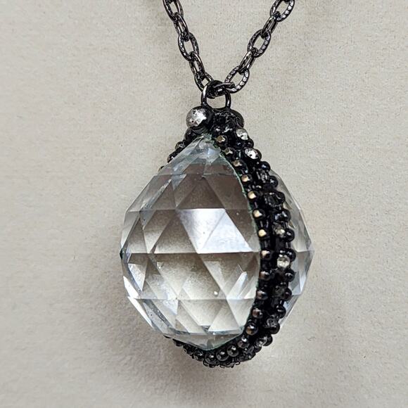 Rainbow Prisms Beveled Sphere Necklace - Picture 4 of 12